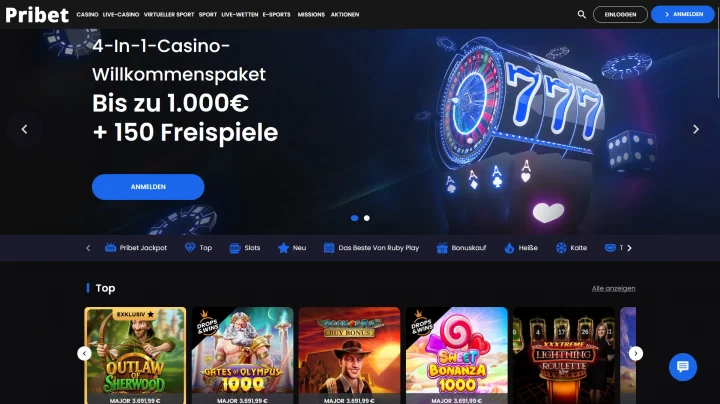 Pribet Casino – Überblick, Angebot und Nutzungsmöglichkeiten image 1