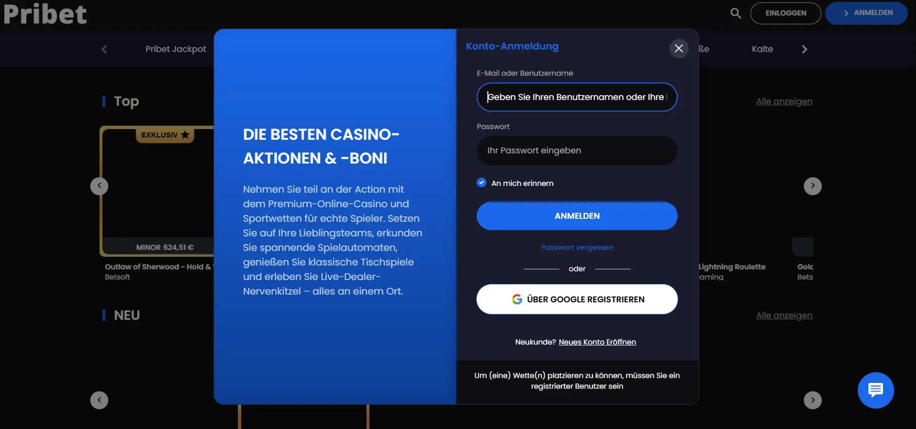 Pribet Casino – Überblick, Angebot und Nutzungsmöglichkeiten image 2